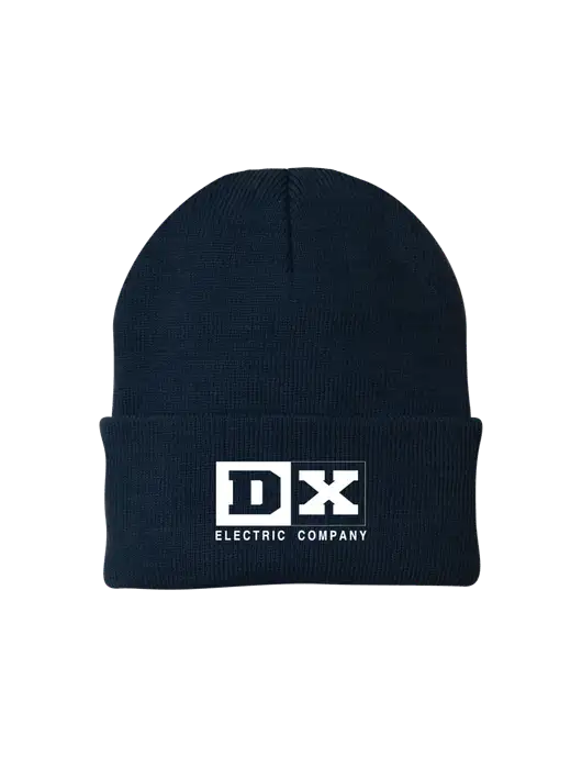 Navy Knit Cap w/DX Logo