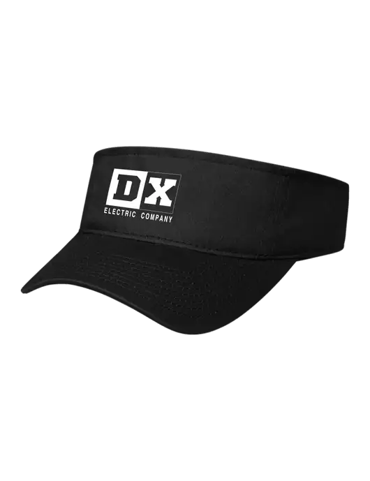 Black Cap Visor w/DX Logo