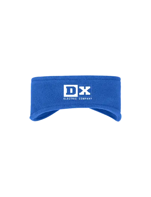 Royal Stretch Fleece Headband w/DX Logo