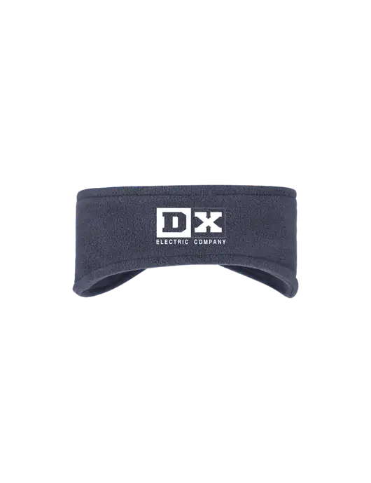 Navy Stretch Fleece Headband w/DX Logo