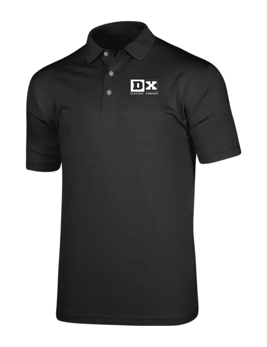 Callaway Vibrant Black Ventilated Polo w/DX Logo