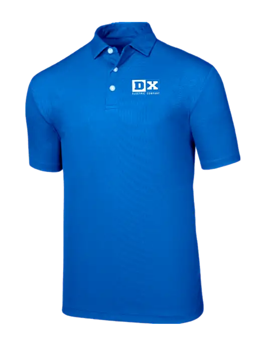 Callaway Birdseye Dark Carolina Blue Polo w/DX Logo