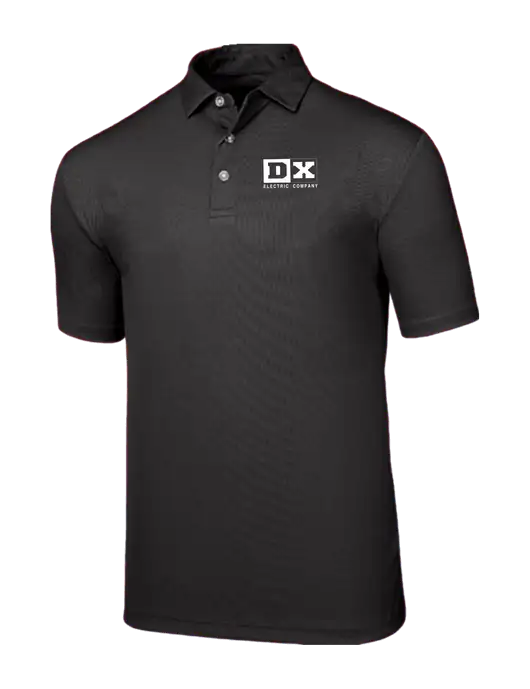 Callaway Birdseye Black Polo w/DX Logo