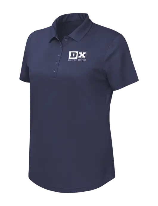Callaway Womens Birdseye Navy Polo w/DX Logo