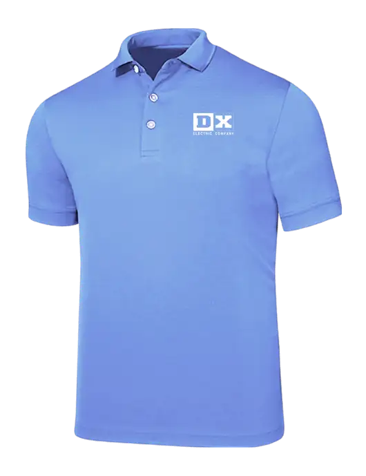 Callaway Ottoman Light Blue Polo w/DX Logo