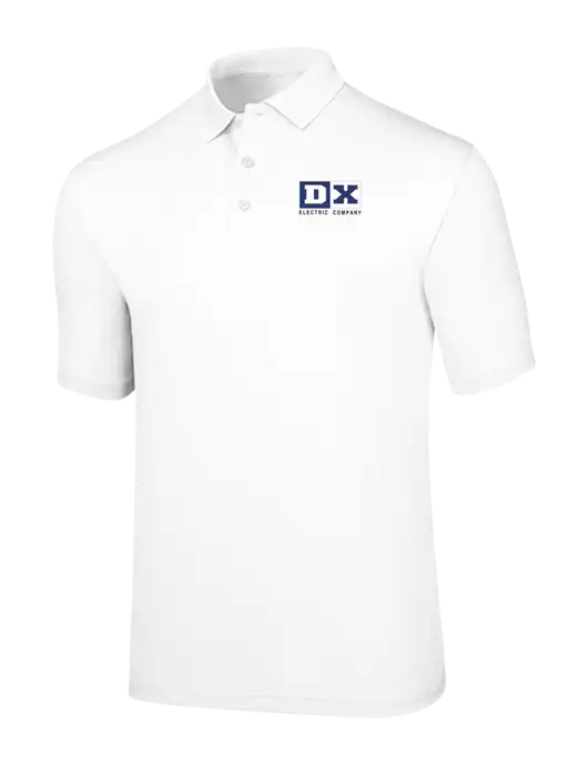 Callaway Opti-Dri White Chev Polo w/DX Logo