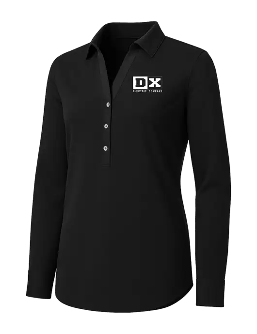Womens Black City Stretch Shirt w/DX Logo