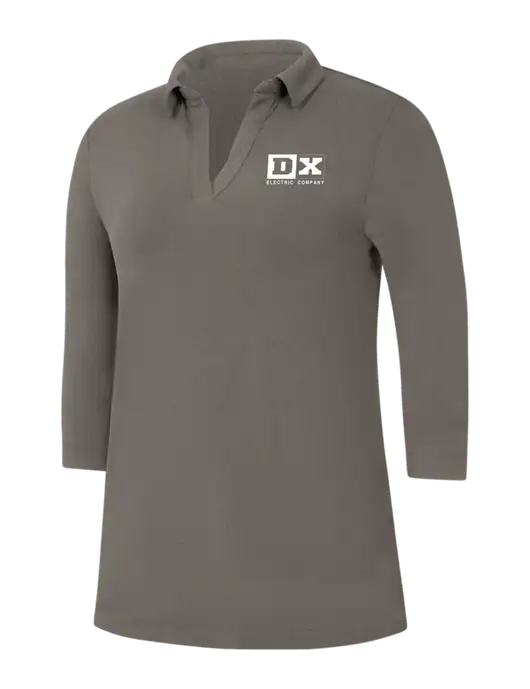 Womens Dark Grey Luxe Knit Tunic w/DX Logo
