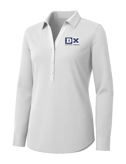 Womens White City Stretch Shirt w/DX Logo