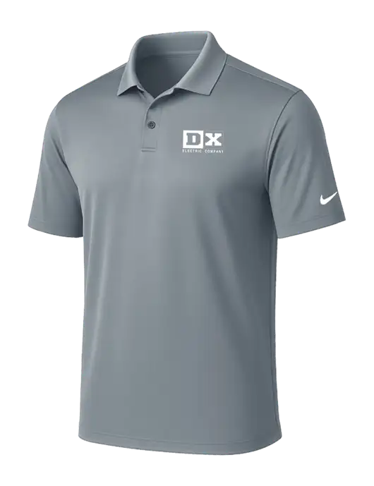 NIKE Medium Grey Victory Solid Polo w/DX Logo