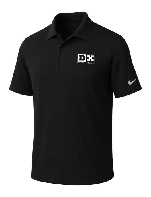 NIKE Black Dri-Fit Micro Pique Polo w/DX Logo