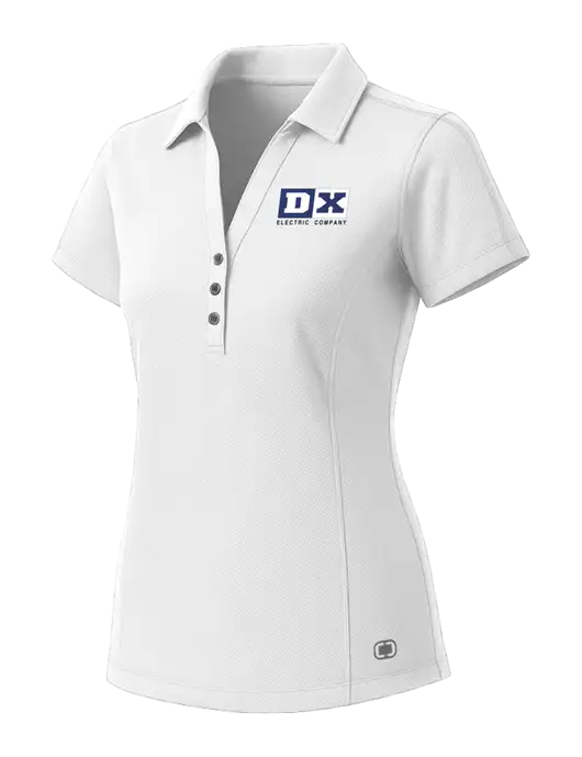OGIO Womens White ONYX Polo w/DX Logo