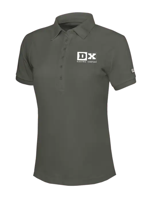 OGIO Womens Medium Grey Jewel Polo w/DX Logo
