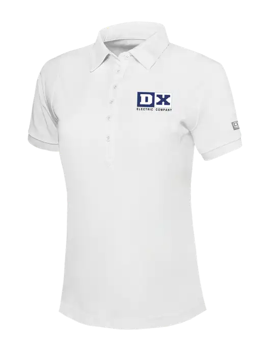 OGIO Womens Bright White Jewel Polo w/DX Logo