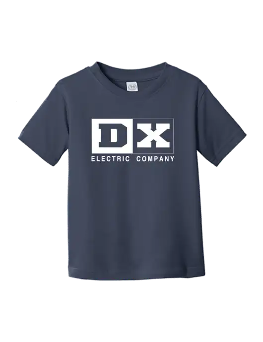 Rabbit Skins Navy Toddler Fine Jersey Tee w/DX Logo