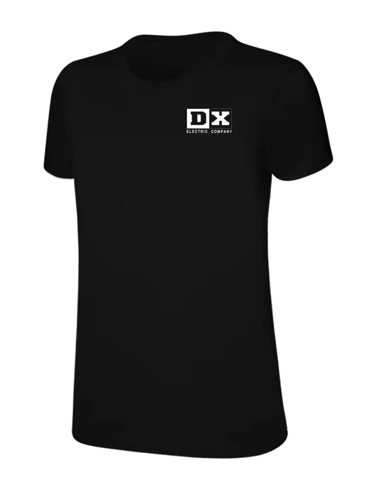 Womens Ring Spun Jet Black 4.5 oz T-Shirt w/DX Logo