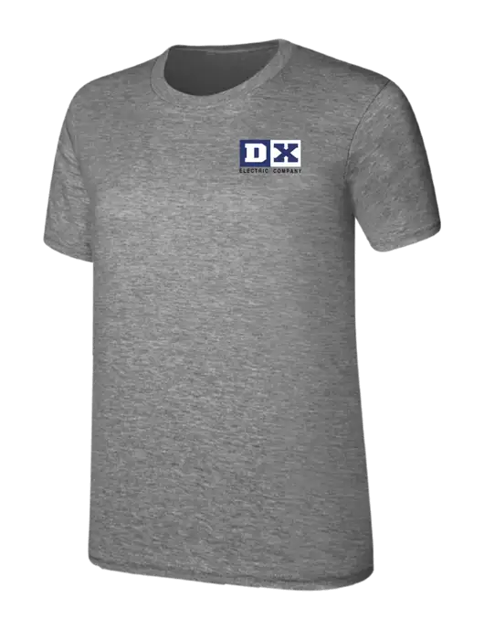 Womens Ring Spun Light Grey Heather 4.5 oz T-Shirt w/DX Logo