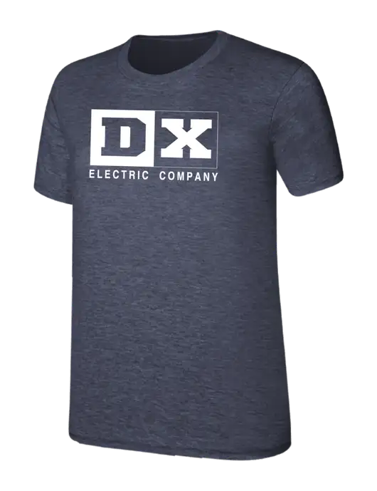 Womens Ring Spun Heather Navy 4.5 oz T-Shirt w/DX Logo