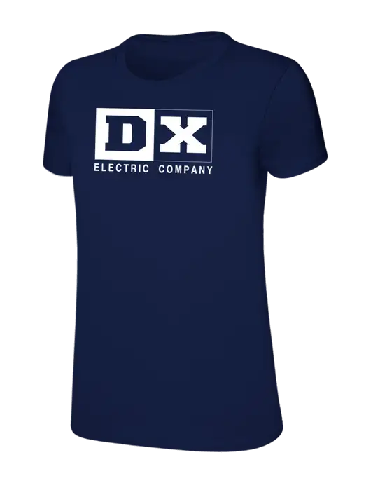 Womens Ring Spun Navy 4.5 oz T-Shirt w/DX Logo