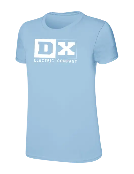 Womens Ring Spun Light Blue 4.5 oz T-Shirt w/DX Logo