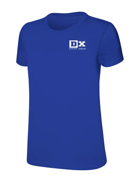 Womens Ring Spun Royal 4.5 oz T-Shirt w/DX Logo