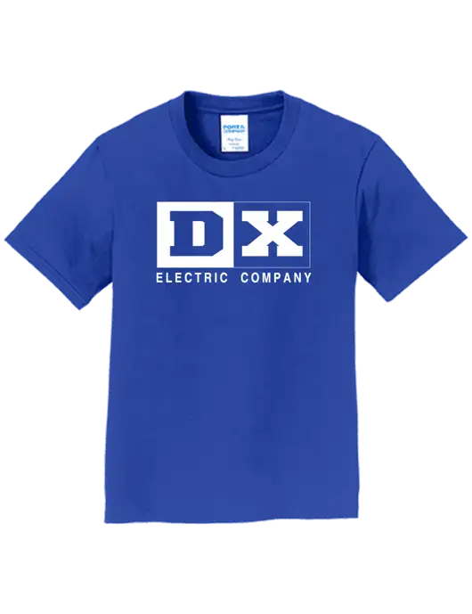 Youth Ring Spun Royal 4.5 oz T-Shirt w/DX Logo