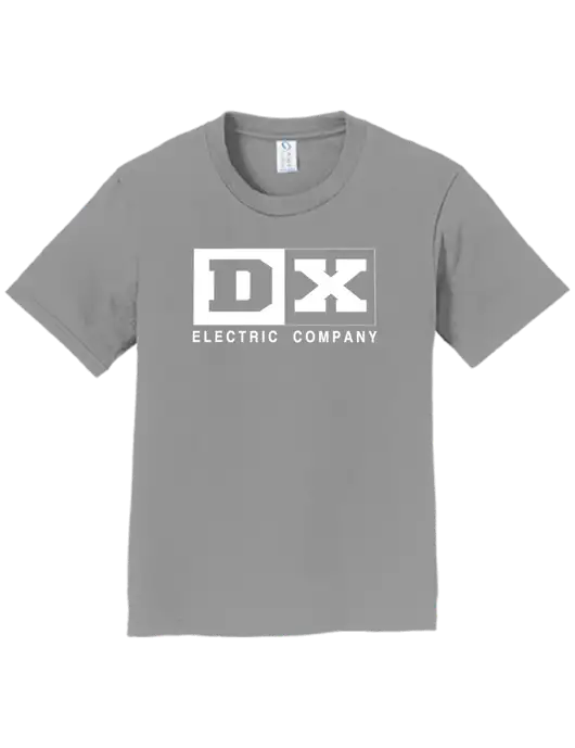 Youth Ring Spun Medium Grey 4.5 oz T-Shirt w/DX Logo