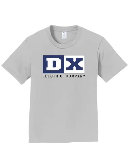 Youth Ring Spun Silver 4.5 oz T-Shirt w/DX Logo