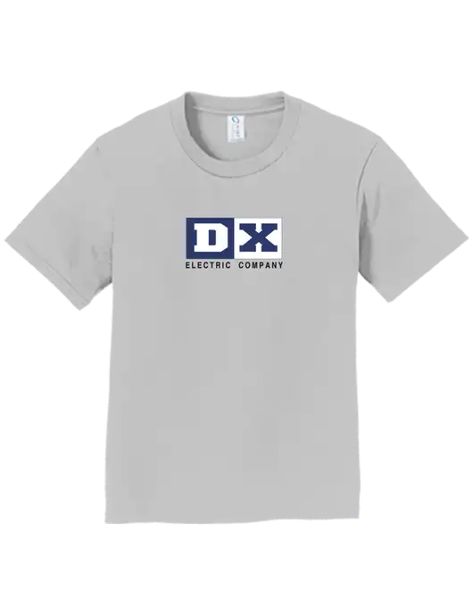 Youth Ring Spun Silver 4.5 oz T-Shirt w/DX Logo
