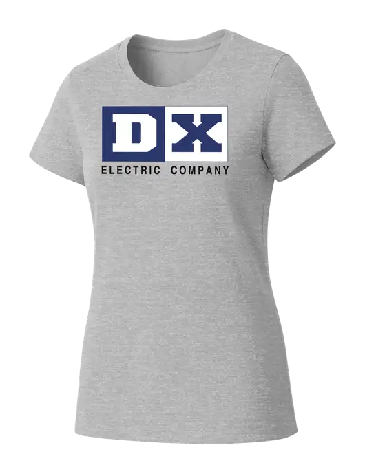 Womens Seriously Soft Light Heathered Grey T-Shirt w/DX Logo