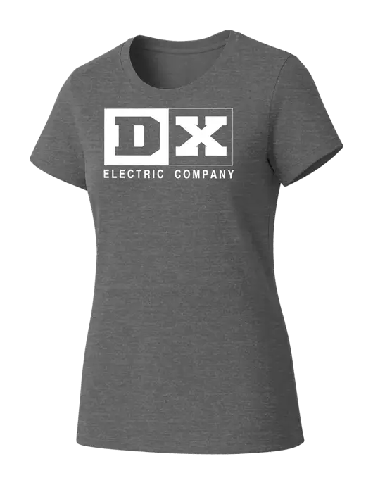 Womens Seriously Soft Grey Frost T-Shirt w/DX Logo