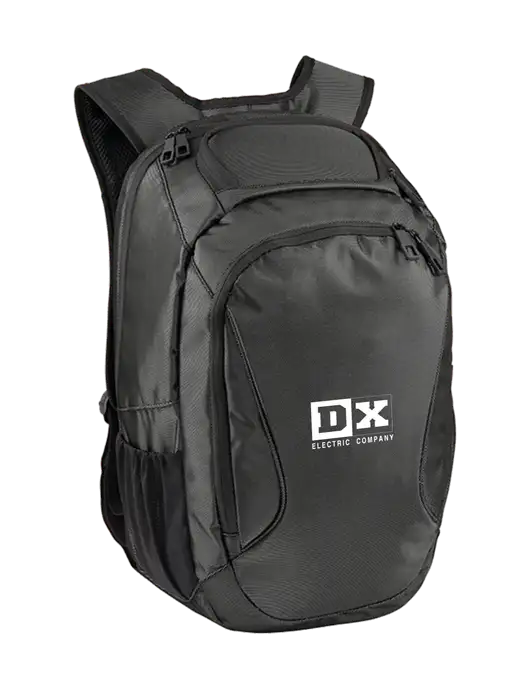 Stealth Dark Grey/Black Laptop Backpack w/DX Logo