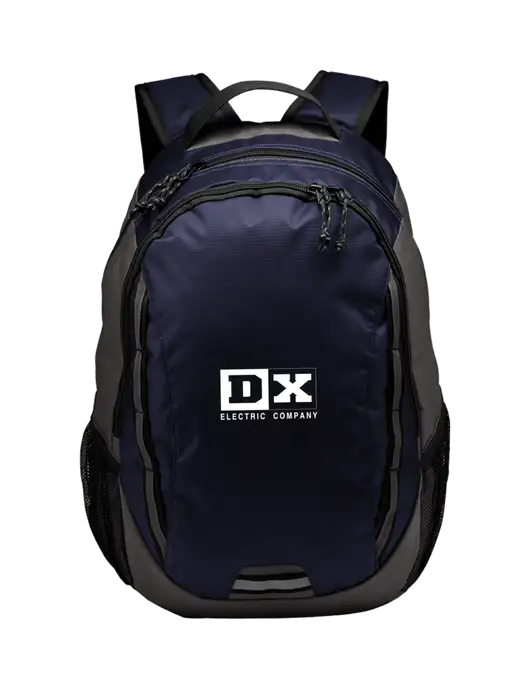 Ridge Deep Navy/Dark Charcoal Laptop Backpack w/DX Logo