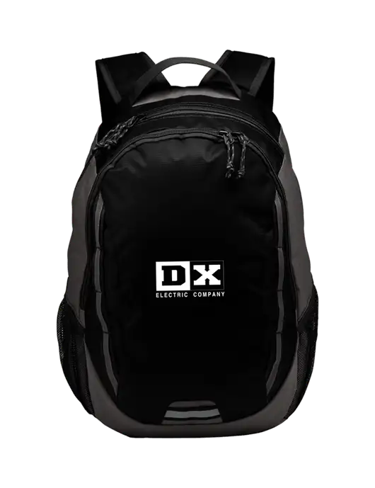 Ridge Black/Dark Charcoal Laptop Backpack w/DX Logo