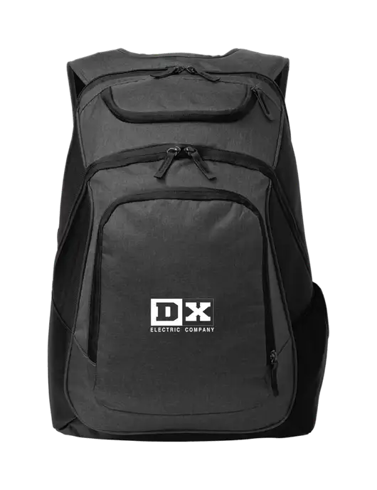 Executive Graphite Heather/Black Laptop Backpack w/DX Logo