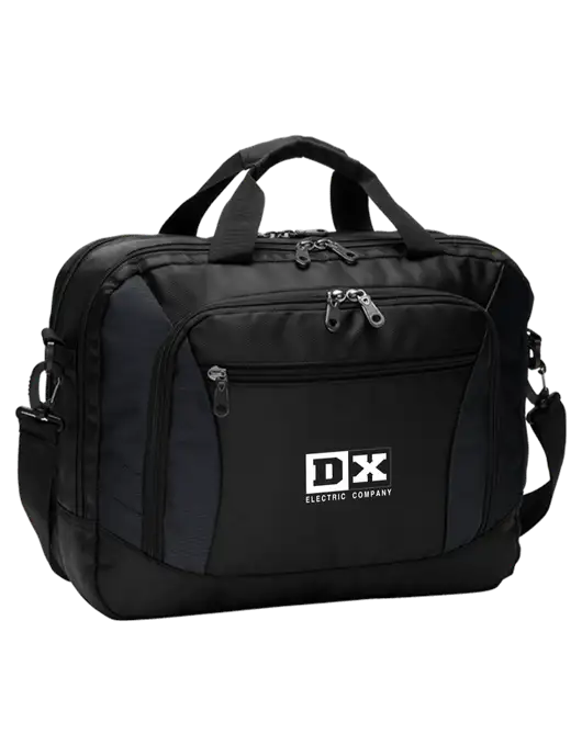 Commuter Black Laptop Briefcase w/DX Logo