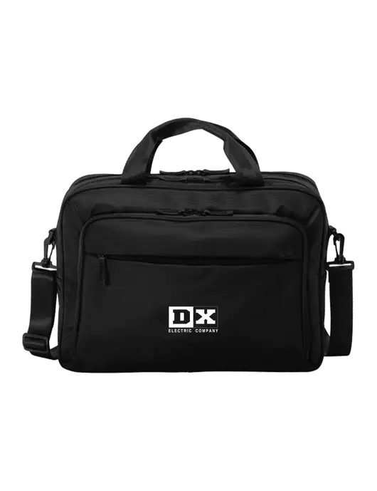 Travel Exec Black Laptop Briefcase w/DX Logo