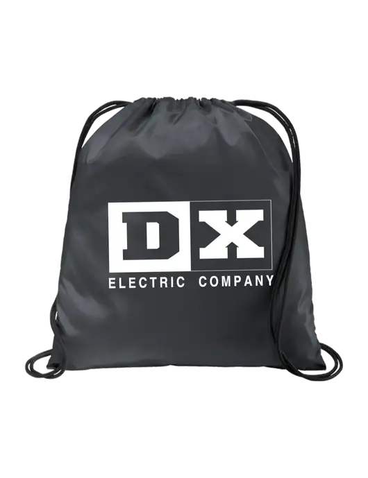 Drawstring  Graphite Grey Cinch Pack w/DX Logo