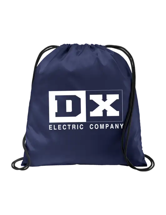 Drawstring  True Navy Cinch Pack w/DX Logo