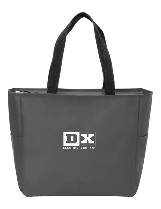 Everyday Charcoal Zip Tote Dark w/DX Logo