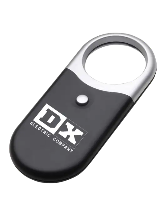 Compact Black Magnifier Light w/DX Logo