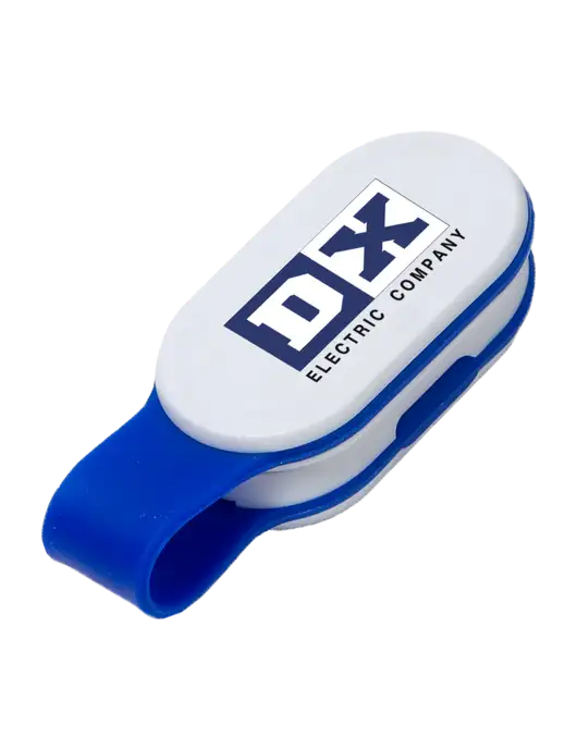 Magna Clip Blue Personal Safety Light w/DX Logo