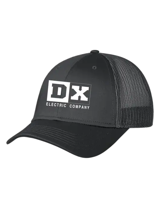 Charcoal Mesh Trucker Cap Snap Back w/DX Logo