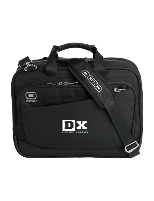 OGIO Black Element Laptop Messenger Bag w/DX Logo