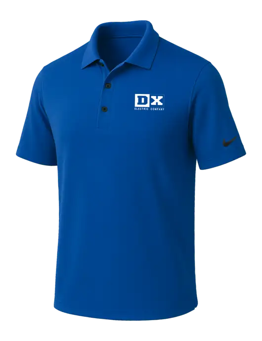 NIKE Dark Royal Dri-Fit Micro Pique Polo w/DX Logo
