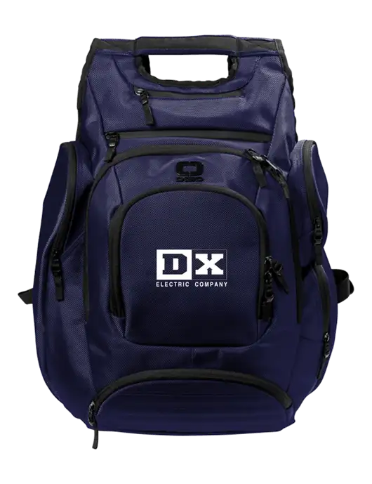 OGIO Navy Metro Ballistic Laptop Backpack w/DX Logo