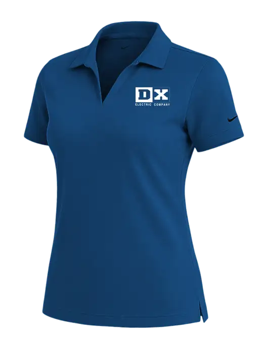 NIKE Dark Royal Womens Dri-Fit Micro Pique Polo w/DX Logo