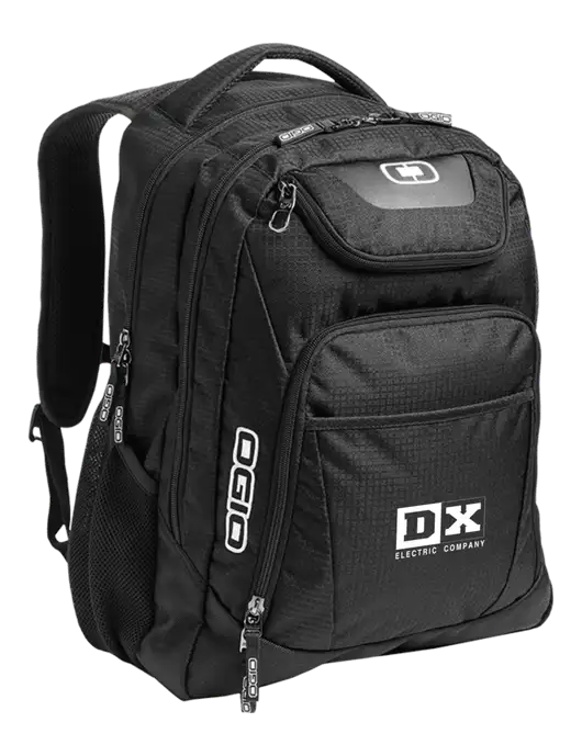 OGIO Black/Silver Excelsior Laptop Backpack w/DX Logo