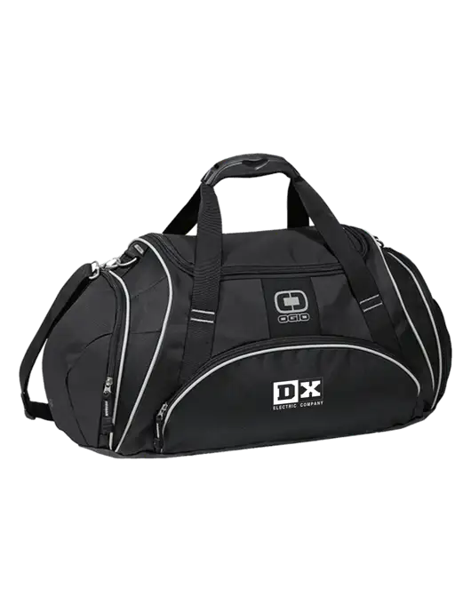 OGIO Black Crunch Duffel
 w/DX Logo