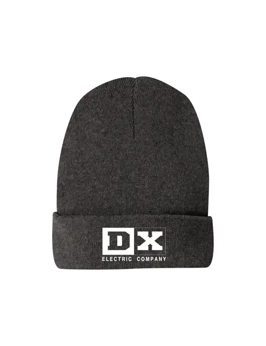 Recycled Charcoal Heather Beanie w/DX Logo